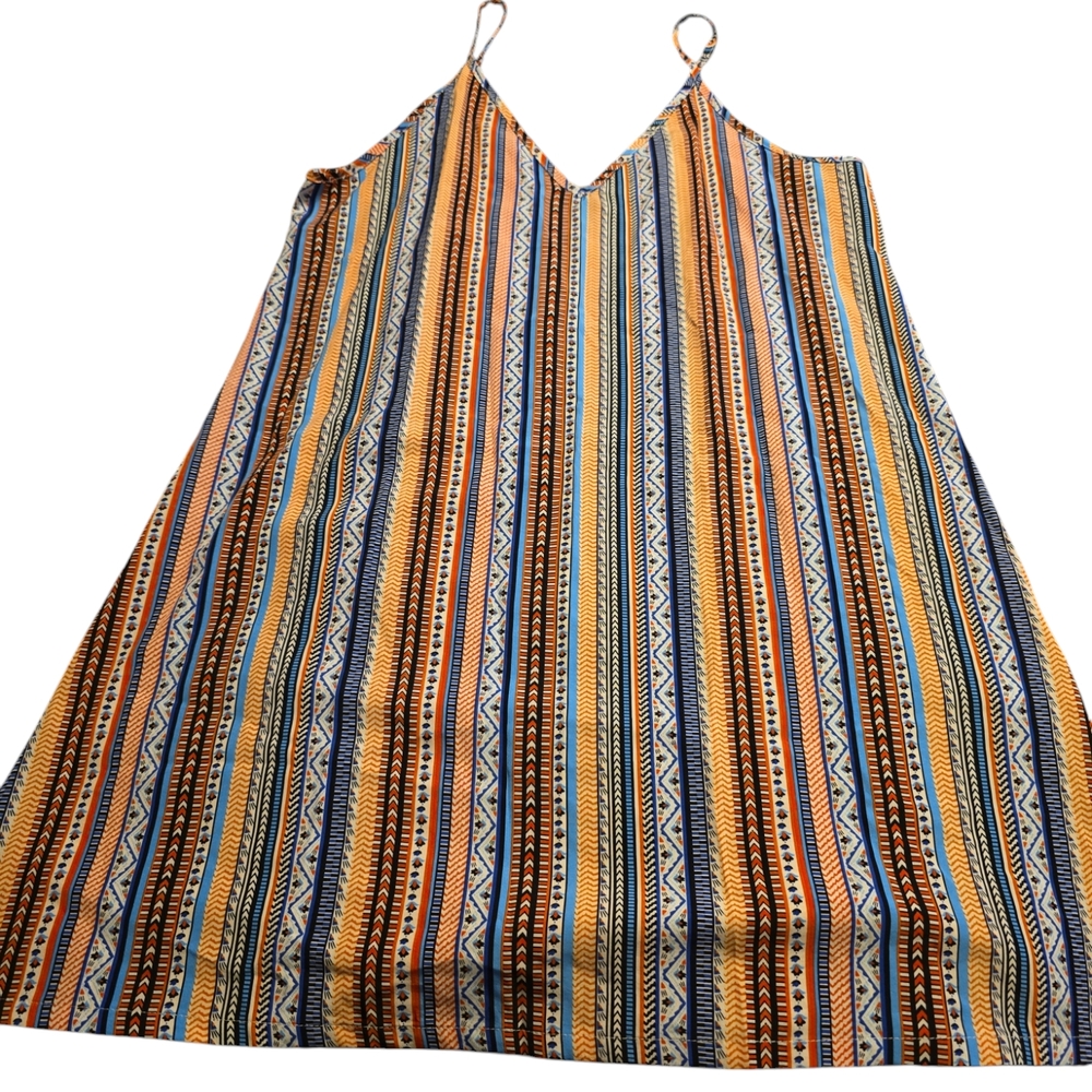 Colorful Striped Maxi Dress